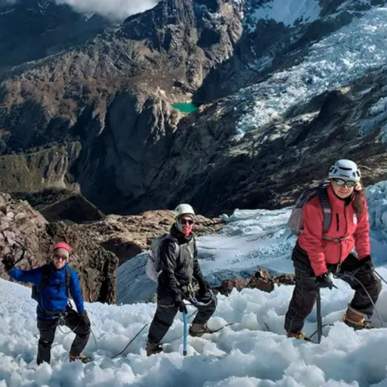 Escalada de Cúme com neve